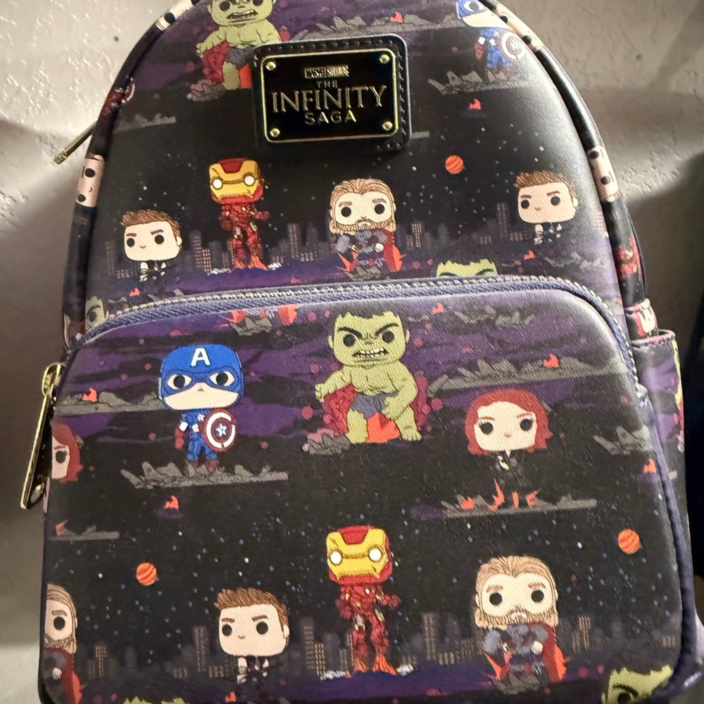 NWT Loungefly Funko Infinity Saga Mini Backpack perfect placement